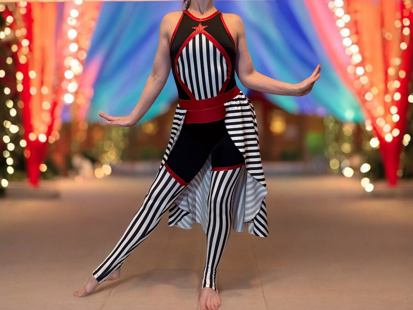 Classic Circus Stripe Dance Skirt