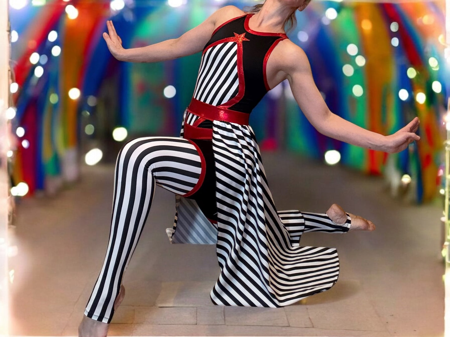 Classic Circus Stripe Dance Skirt