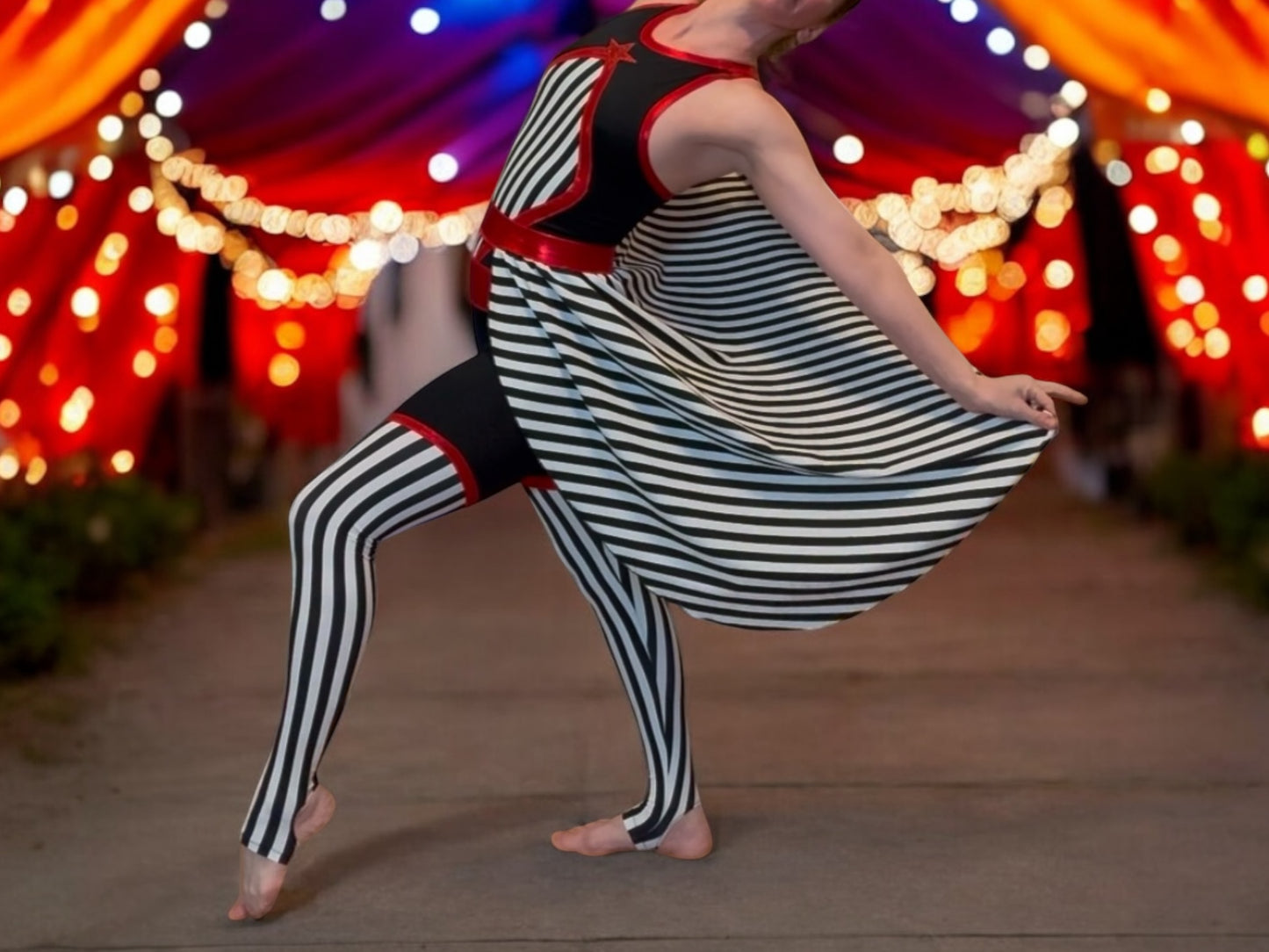 Classic Circus Stripe Dance Skirt