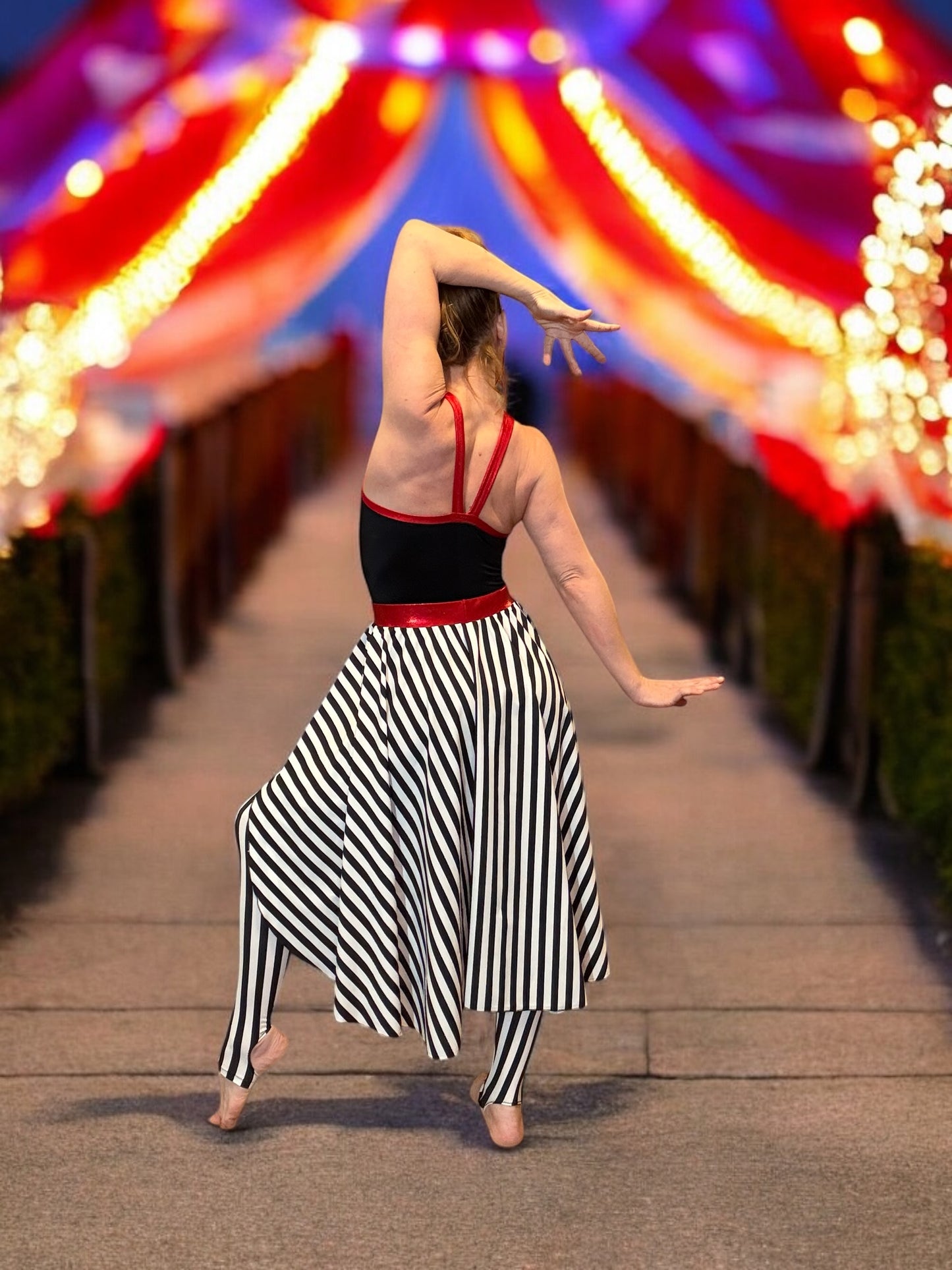 Classic Circus Stripe Dance Skirt